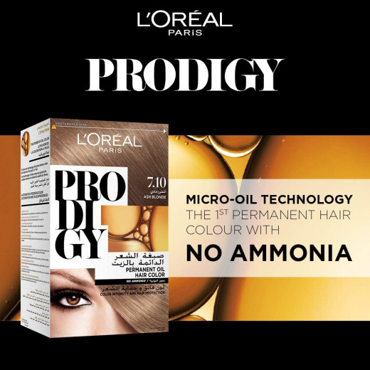 L'oreal Paris Prodigy Permanent Hair Oil Color, 7.1 Silver Ash Blonde