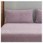 Nova home warmfit winter microfleece pillowcase set purple color 2 pieces