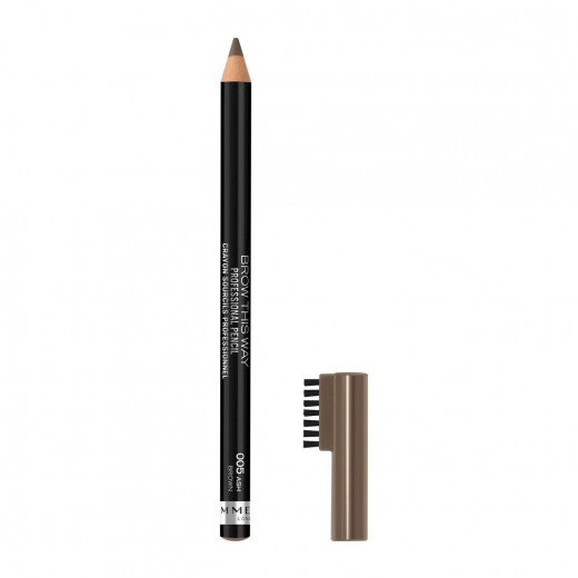 Rimmel London Brow This Way Professional Eyebrow Pencil, 005, Ash Brown