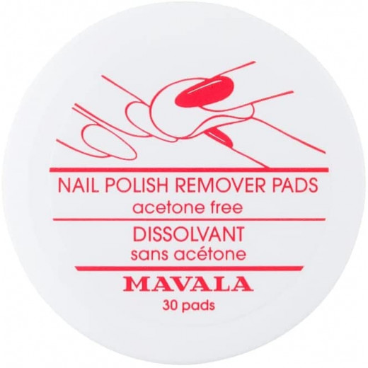 Mavala Nail Polish Remover Pads, 30pcs