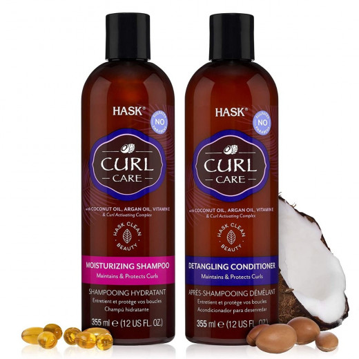 Hask Curl Shampoo + Conditioner 355ml