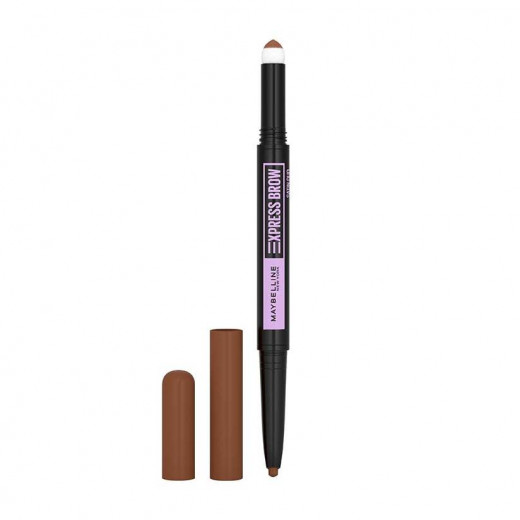 Maybelline Express Brow 2-in-1 Pencil and Powder, 002 Medium Brown