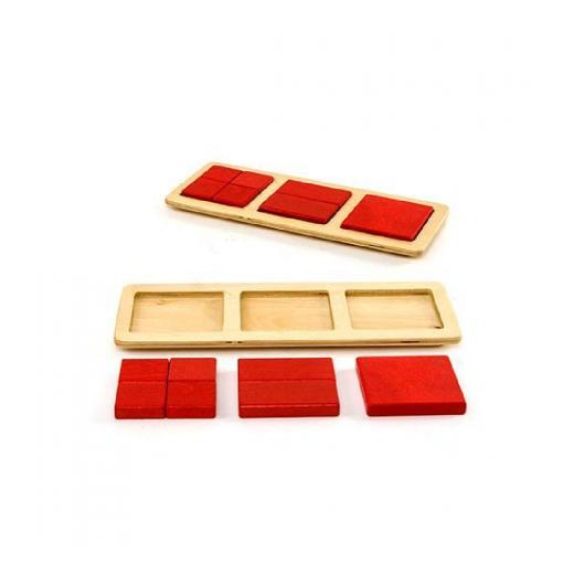 Edu Fun Squares and Triangles Game, Red Color