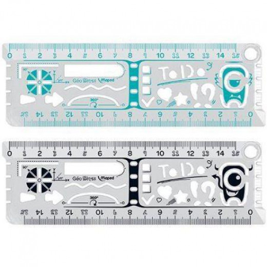 Maped Geonotes Multi Function Ruler 15 Cm