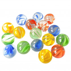 كرات زجاجية للعب بتصميم جميل ذات حجم صغير , 25 كرة