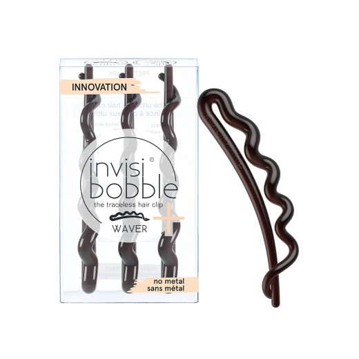 Invisibobble Waver Hair Clips Pretty Dark, 3 Pieces