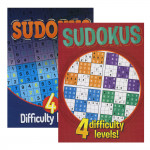 Bazic Sudoku Puzzle Book Two Volumes, Four Levels