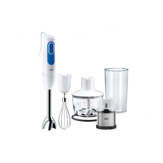 Braun MQ 3038 MultiQuick 3 Hand Blender Spice, 700W, White & Blue