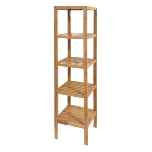 Nova Home Fend Rack Unit, Bamboo, 5 Shelves, Beige Color