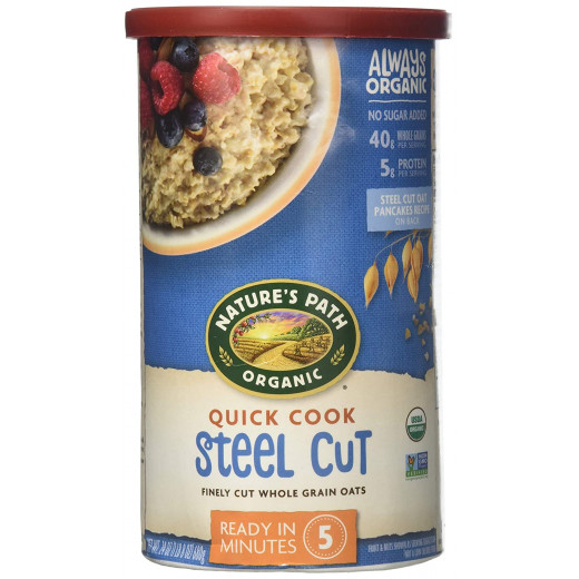 Nature's Path Organic Quick Cook Steel Cut Oat, 680gram