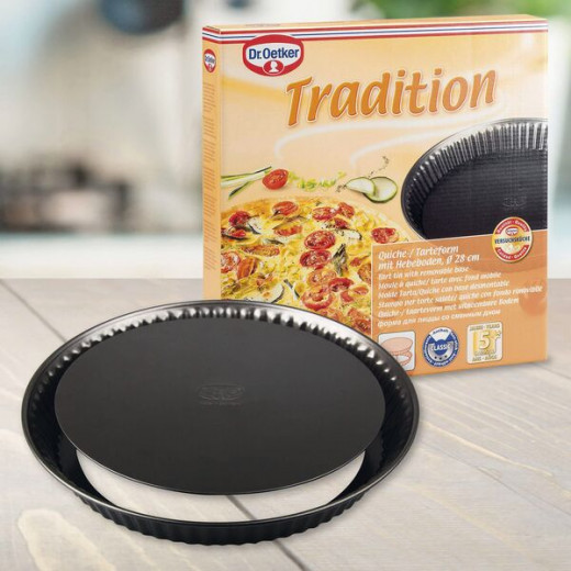 Dr. Oetker Tradition Ribbed 28 cm Pie Tin