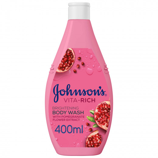 Johnson's Vita Rich Brightening Body Wash With Pomegranate Flower Extract, 400ml