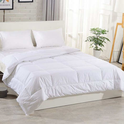 Nova Home Tencel Summer Comforter, Cotton Cover, White Color, Twin Size