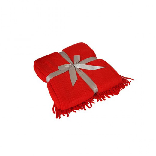 Nova home throw blanket, red color