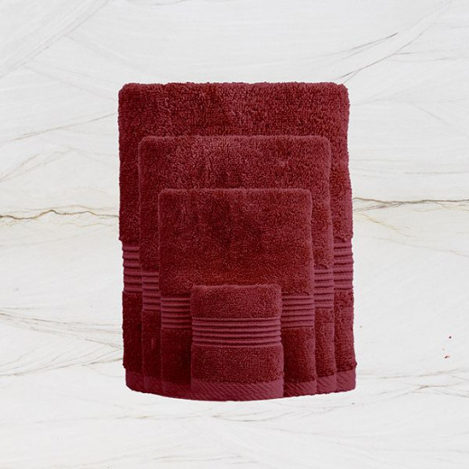 Nova home pretty collection towel, cotton, burgundy color, 40*60 cm