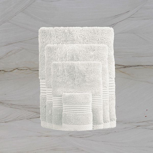 Nova home pretty collection towel, cotton, off-white color, 50*100 cm