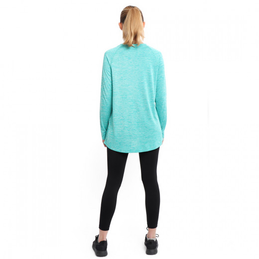 RB Women's Long Sleeve Training Top, Large Size, Earth Green Color