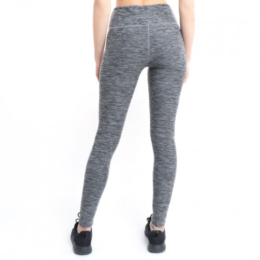 RB Women's High-Waist Leggings, XX Large Size, Grey Color