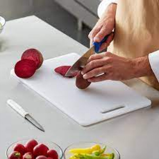 Fackelmann Plastic Cutting Board, White Color