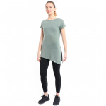 RB Women's Side High-Low T-Shirt, X Large Size, Green Color