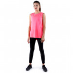 RB Women's Side Slit Tank Top, Large Size, Pink Color