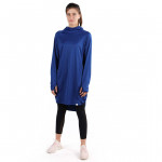 RB Women's Long Running Hoodie, Small Size, Royal Blue Color