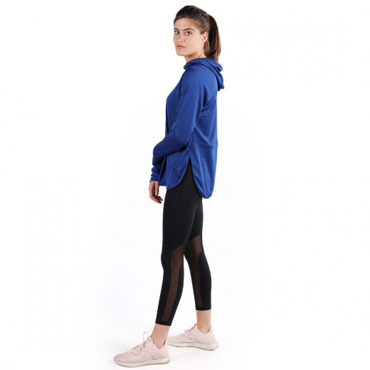 RB Women's Short Running Hoodie, Medium Size, Royal Blue Color