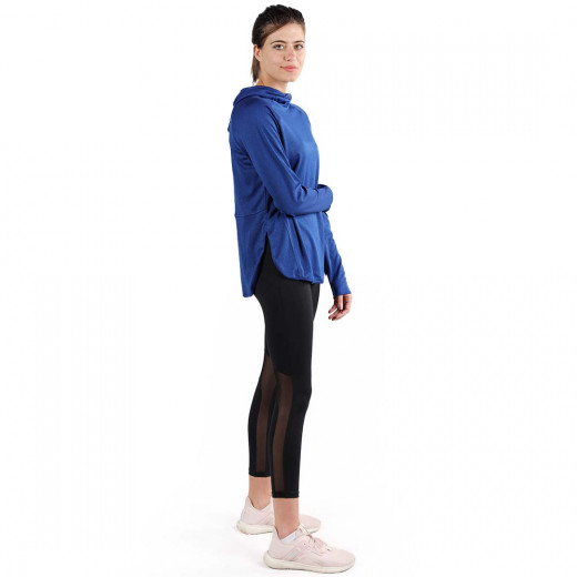 RB Women's Short Running Hoodie, Medium Size, Royal Blue Color