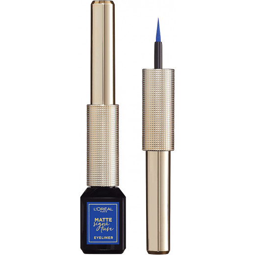 L'Oreal Paris Matte Signature Liquid Blue Eyeliner, 02