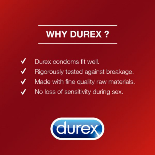 Durex Fetherlite Condoms Thin, 12 Pieces