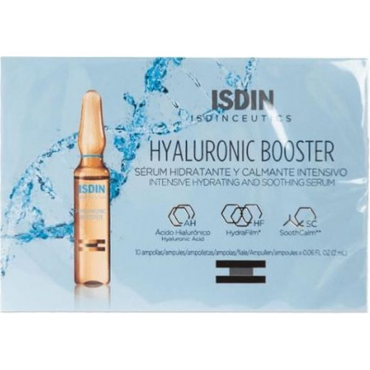 Isdin Isdinceutics Hyaluronic Booster Serum Moisturizer, 10 Ampoules, 2ml