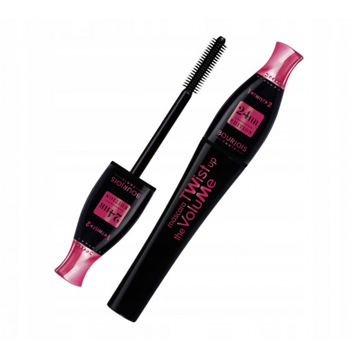 Bourjois Paris Twist Up Volume Black Mascara for Eyelashes, 8 Ml, Pink Color