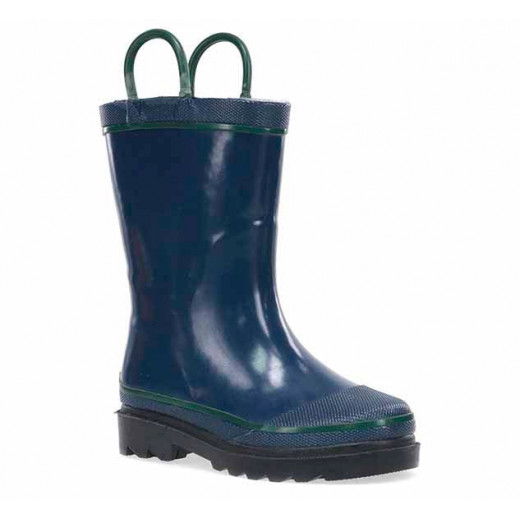 Western Chief Kids Firechief Rain Boot, Navy Color, Size 24