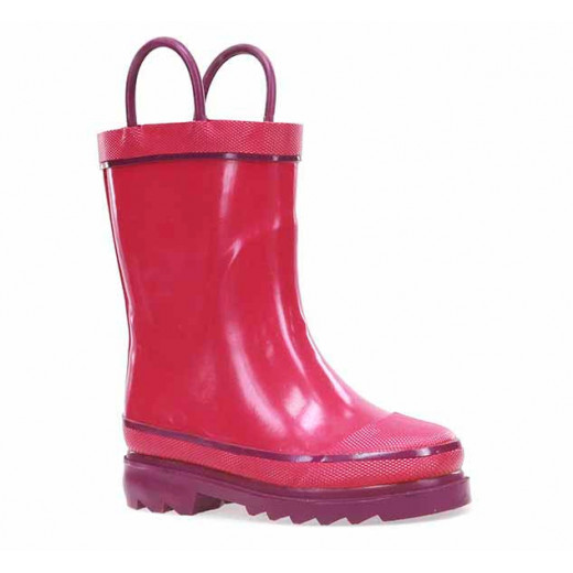 حذاء للمطر باللون الزهري، مقاس 30 من ويسترن شيف