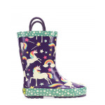 حذاء مطر للأطفال, بتصميم يونيكورن دريمز، باللون الأرجواني، مقاس 28 من ويسترن شيف