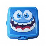 صندوق غذاء بتصميم وجه ضاحك باللون الأزرق الفاتح من هوبي لايف