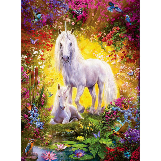 Ravensburger Puzzle Unicorn And Foal, 500 Pieces