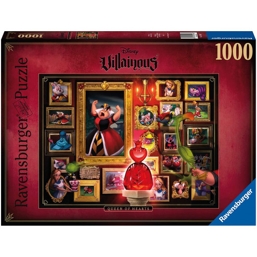 Ravensburger Puzzle Villainous Queen of Hearts,1000 Pieces