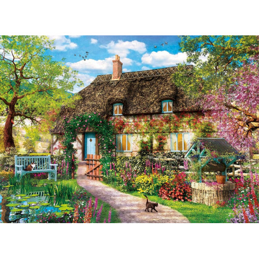 Clementoni Puzzle, The Old Cottage Garden Design, 1000 Pieces