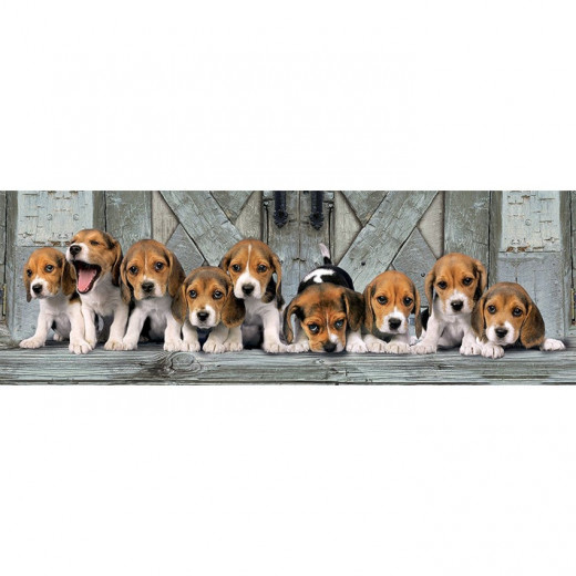 Clementoni Panorama Puzzle Beagles Design, 1000 Pieces