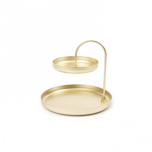 Umbra poise design accessory organizer, brass color