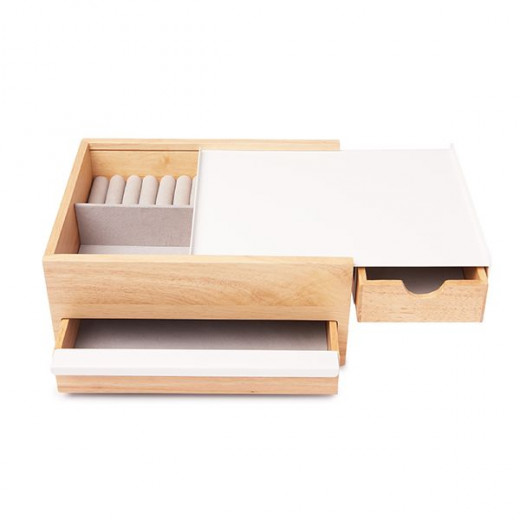 Umbra Jewelry Box, Beige Color