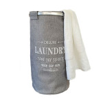 Weva ringo foldable laundry basket, grey