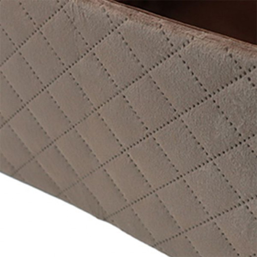 Weva winsom foldable textile storage basket, 19x26x13 cm,taupe