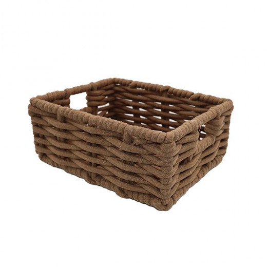 Weva reader cotton storage basket, taupe