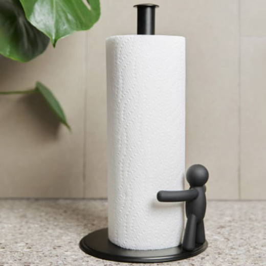 Umbra Buddy Kitchen Towel Holder, Black Color