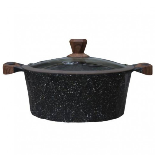 Al Saif Cooking Granite Pot, Black Color