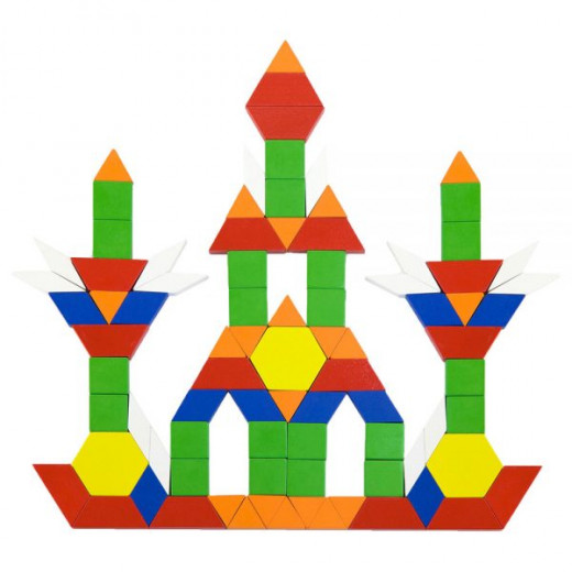 Viga Wood Pattern Block Set, 250 Pieces