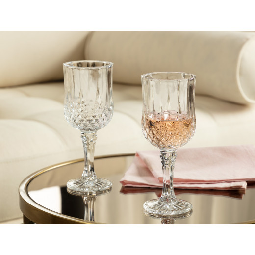 Madame Coco Audrey Medium Drinking Glasses, Set of 4 Pieces, 140 Ml