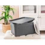 Madame Coco Denys Storage and Organization Box, Dark Grey Color, 46.3x31x23.9 Cm